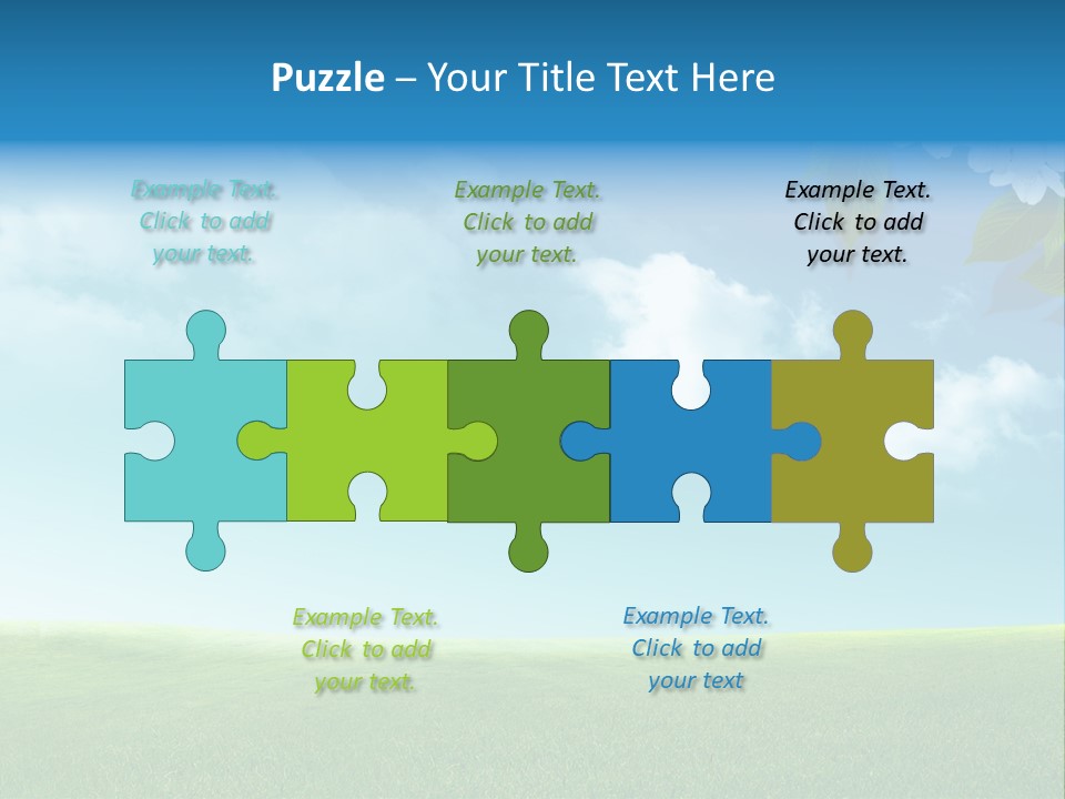 Nature Purple Sun PowerPoint Template