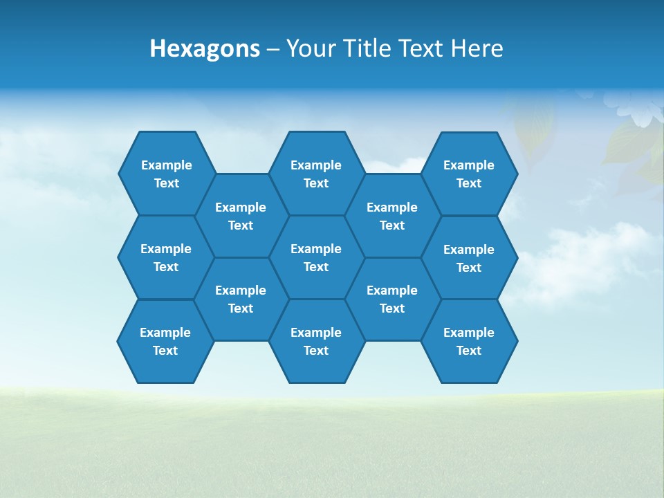 Nature Purple Sun PowerPoint Template