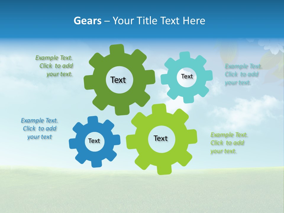 Nature Purple Sun PowerPoint Template
