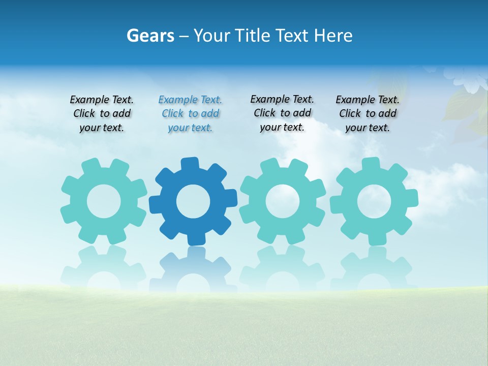 Nature Purple Sun PowerPoint Template