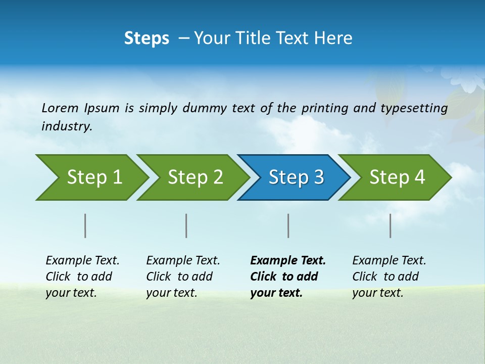 Nature Purple Sun PowerPoint Template