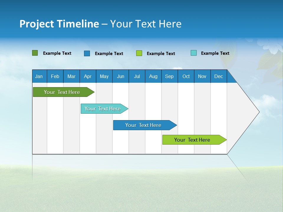 Nature Purple Sun PowerPoint Template