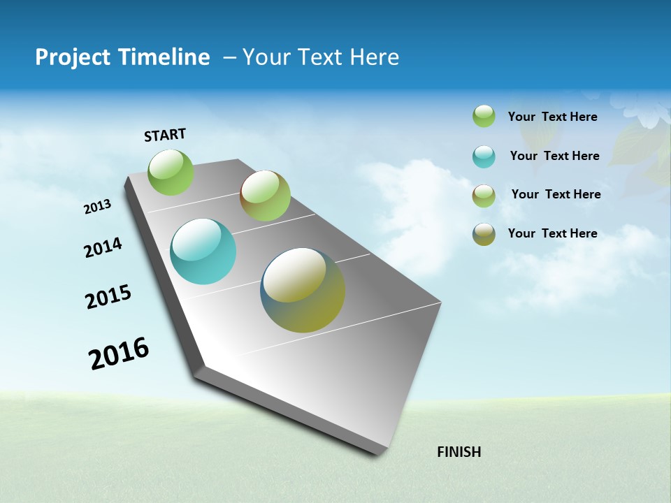 Nature Purple Sun PowerPoint Template