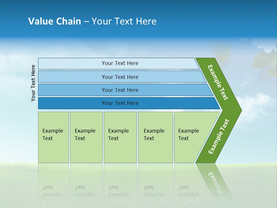 Nature Purple Sun PowerPoint Template