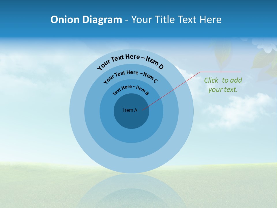 Nature Purple Sun PowerPoint Template