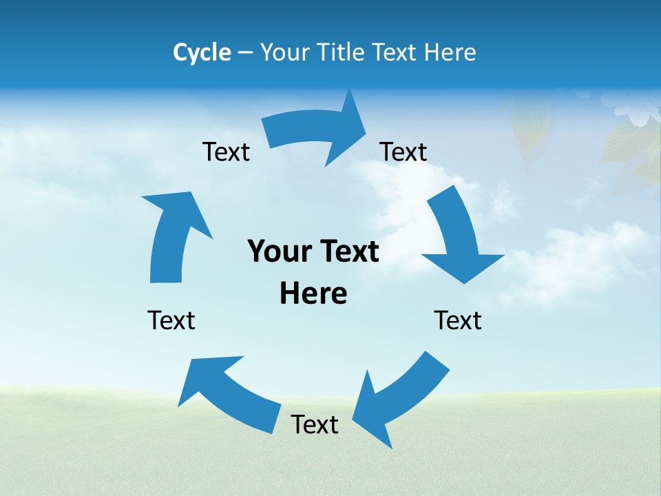 Nature Purple Sun PowerPoint Template