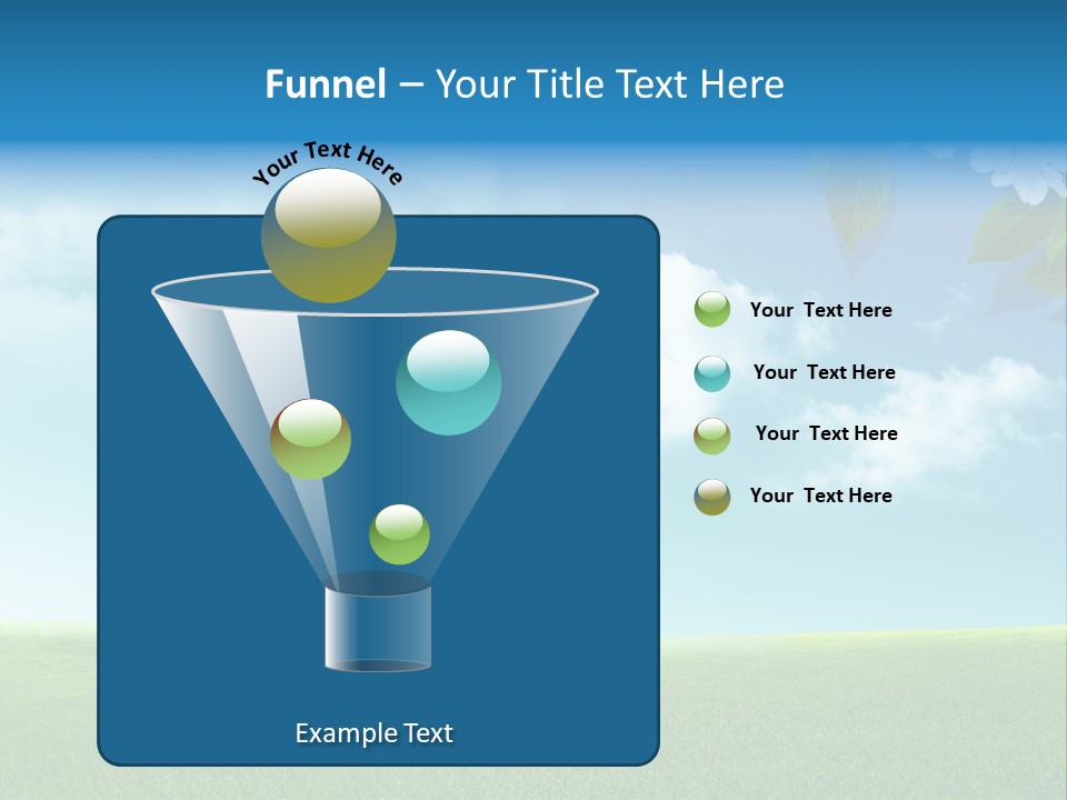 Nature Purple Sun PowerPoint Template