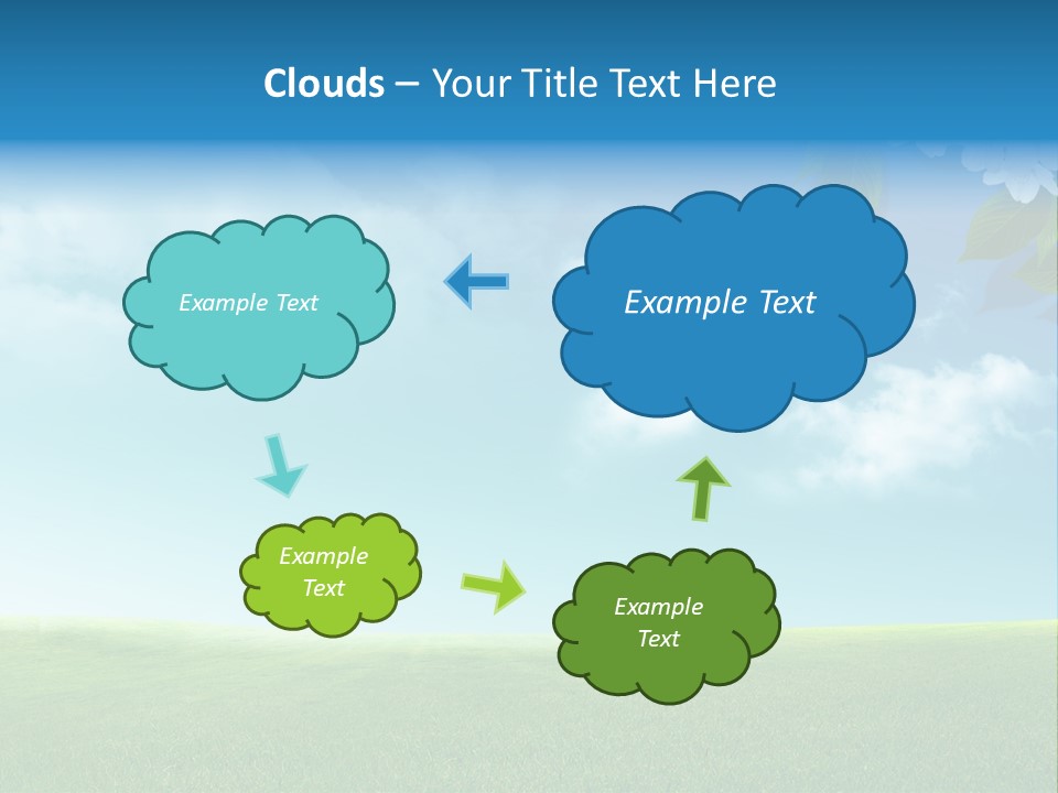 Nature Purple Sun PowerPoint Template