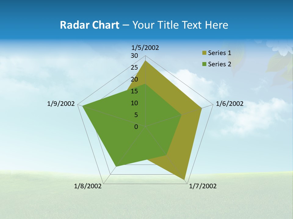 Nature Purple Sun PowerPoint Template