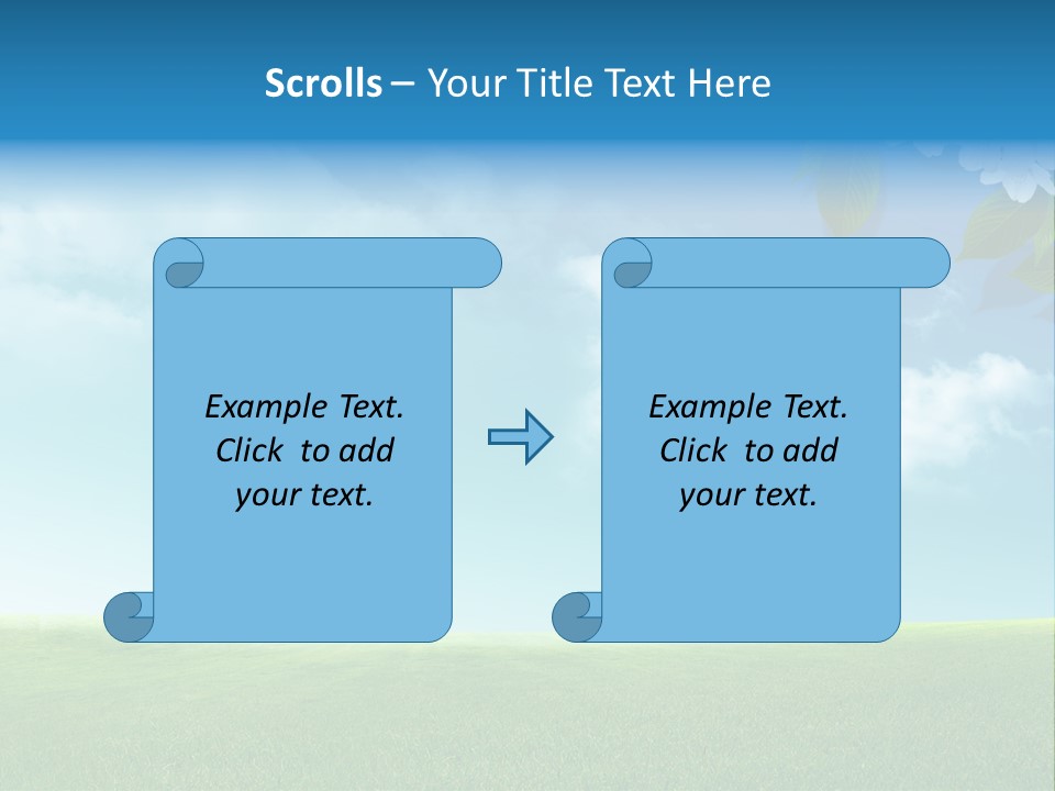 Nature Purple Sun PowerPoint Template