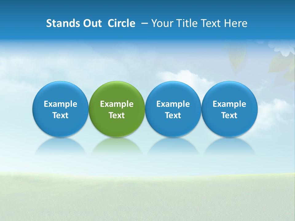 Nature Purple Sun PowerPoint Template