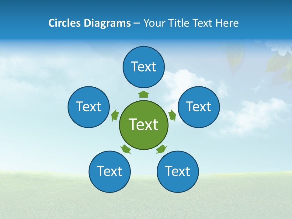 Nature Purple Sun PowerPoint Template