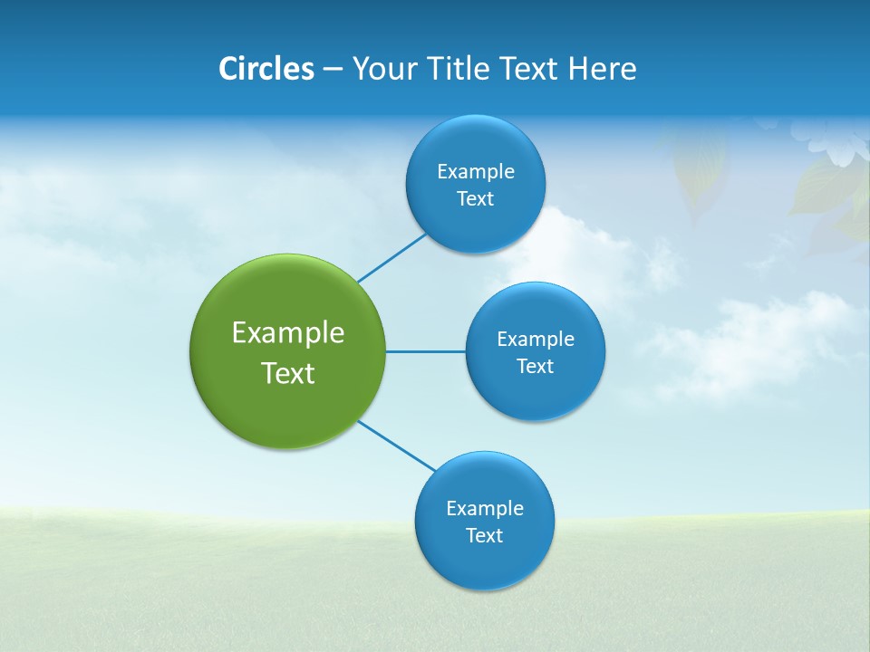 Nature Purple Sun PowerPoint Template