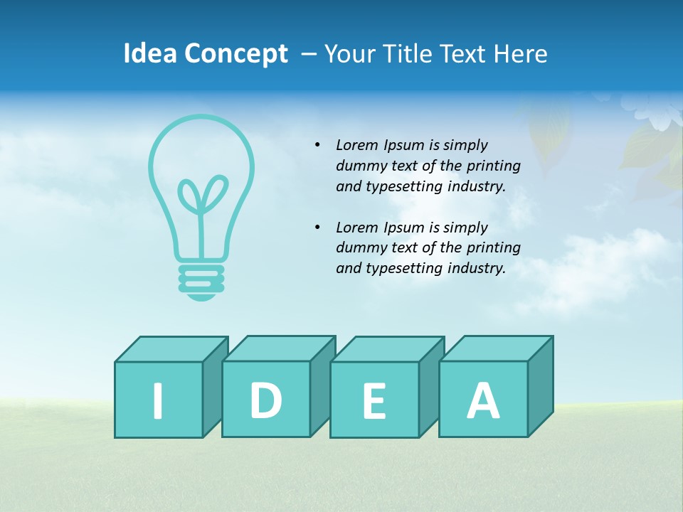 Nature Purple Sun PowerPoint Template