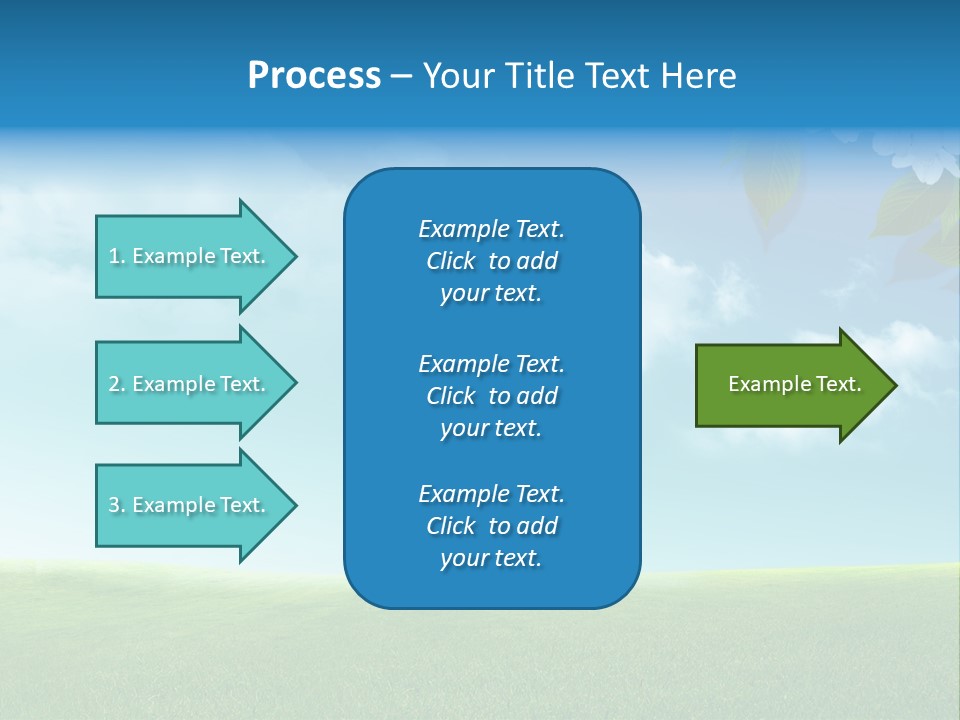 Nature Purple Sun PowerPoint Template