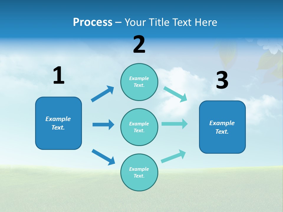 Nature Purple Sun PowerPoint Template