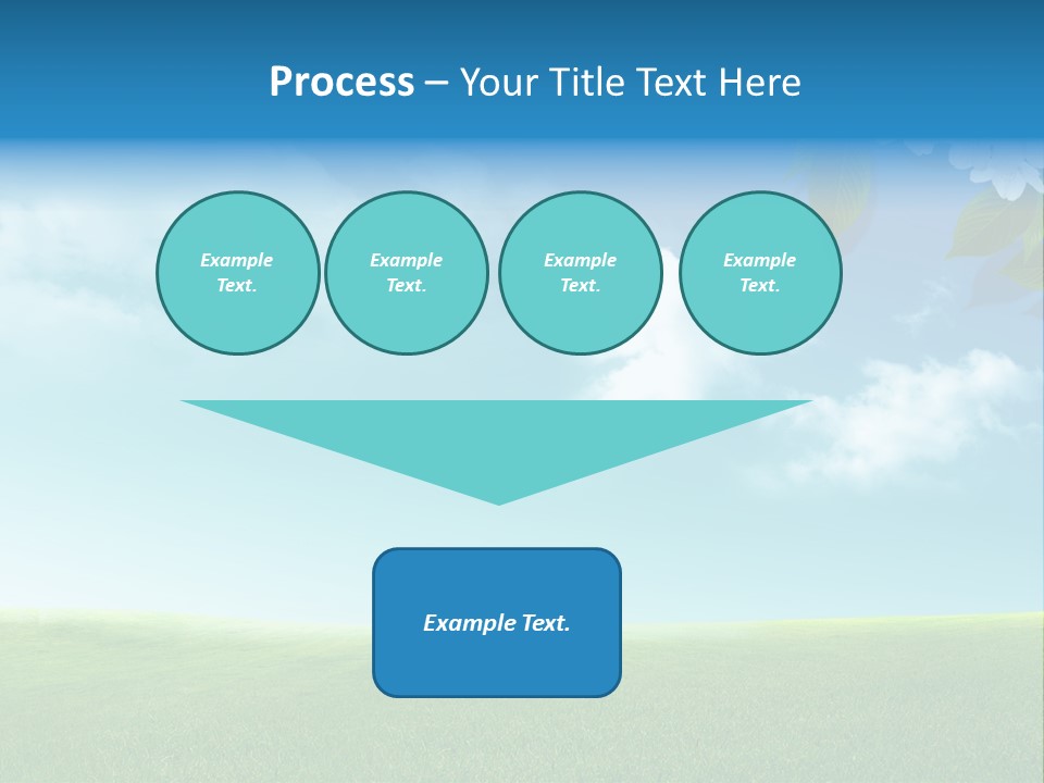 Nature Purple Sun PowerPoint Template