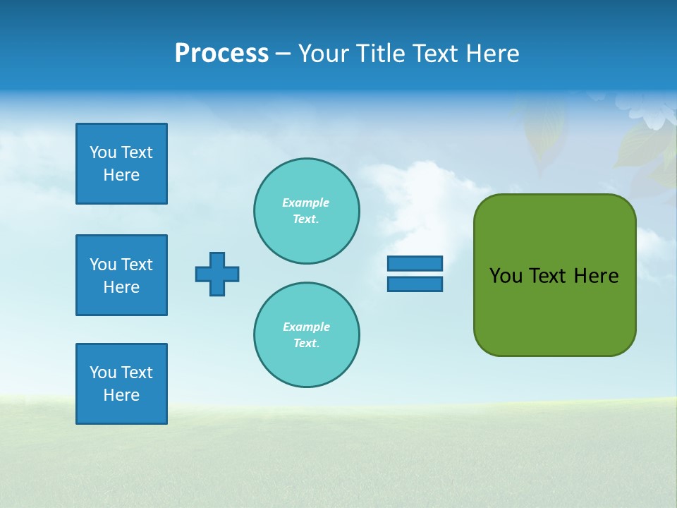 Nature Purple Sun PowerPoint Template