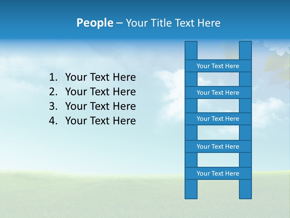 Nature Purple Sun PowerPoint Template