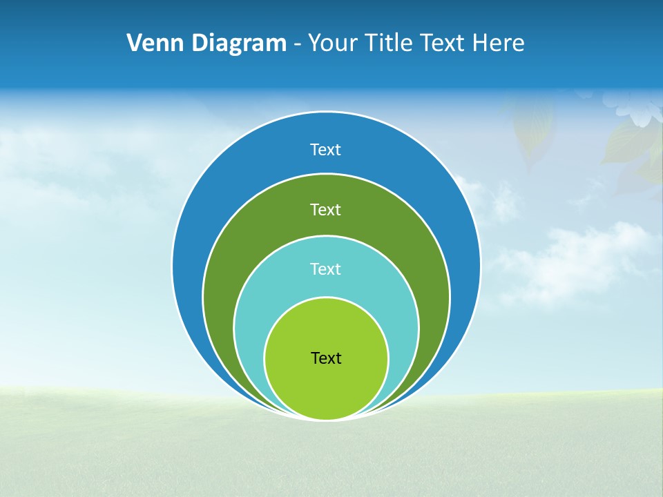 Nature Purple Sun PowerPoint Template