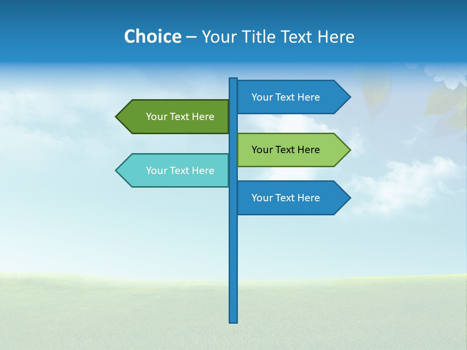 Nature Purple Sun PowerPoint Template