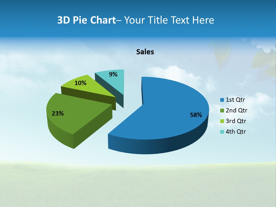 Nature Purple Sun PowerPoint Template