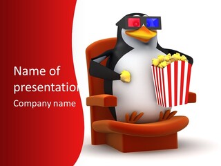 Avatar Pig Cinema PowerPoint Template