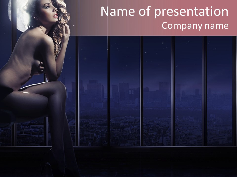 Background Vogue Hair PowerPoint Template