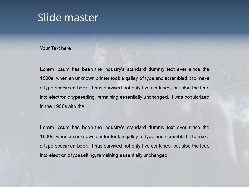 Colorful Fall Model PowerPoint Template