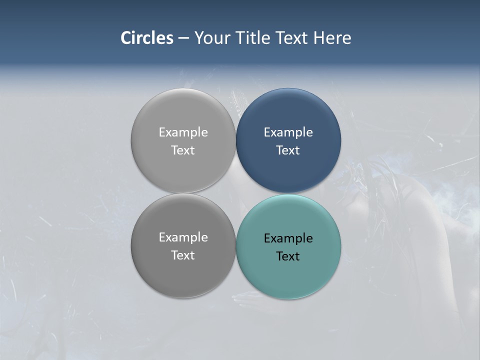 Colorful Fall Model PowerPoint Template