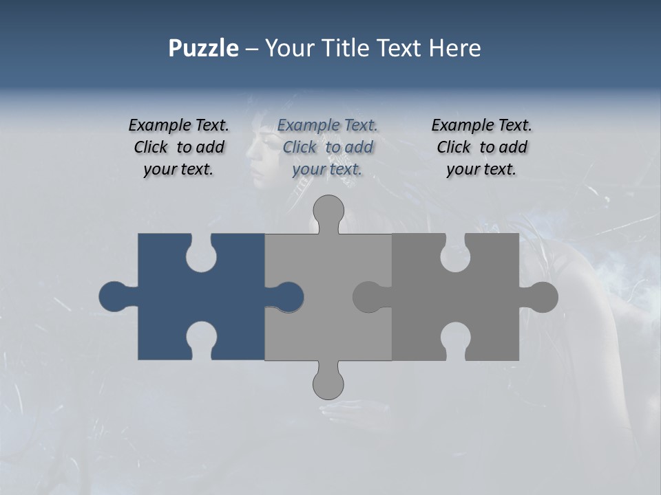 Colorful Fall Model PowerPoint Template