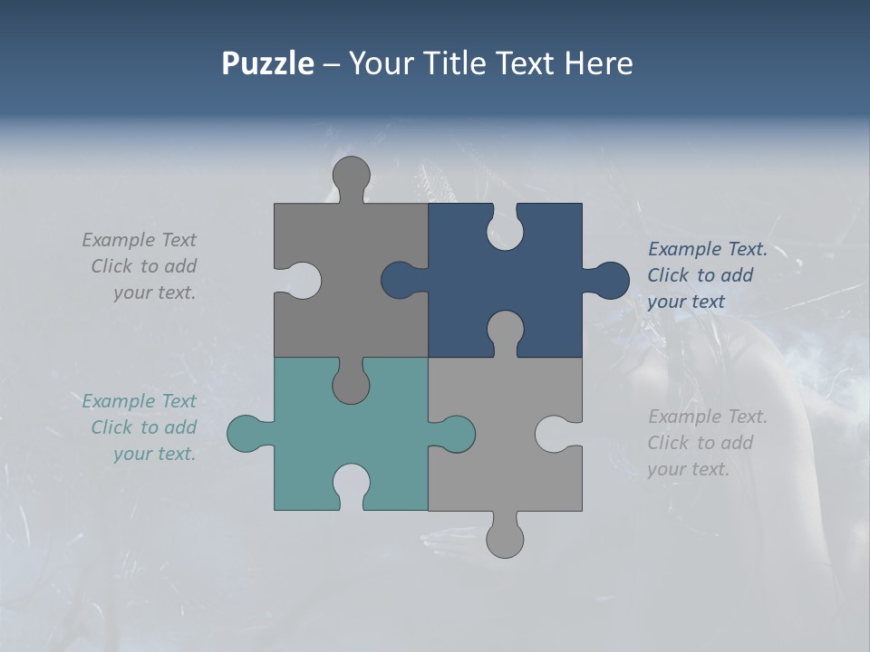 Colorful Fall Model PowerPoint Template