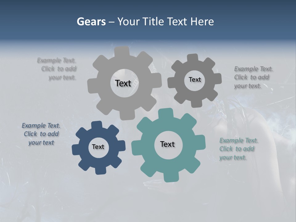 Colorful Fall Model PowerPoint Template