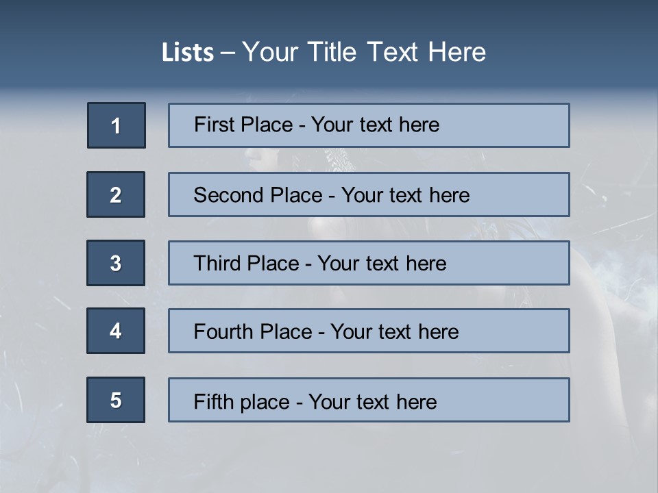 Colorful Fall Model PowerPoint Template