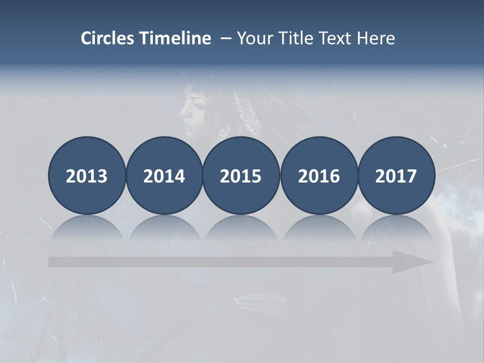 Colorful Fall Model PowerPoint Template