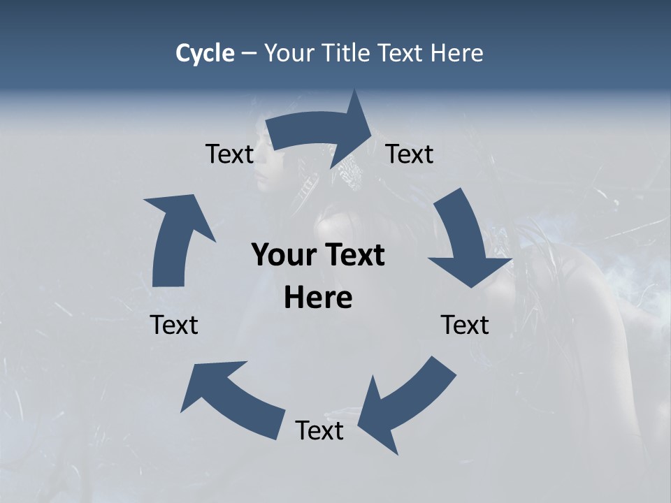 Colorful Fall Model PowerPoint Template
