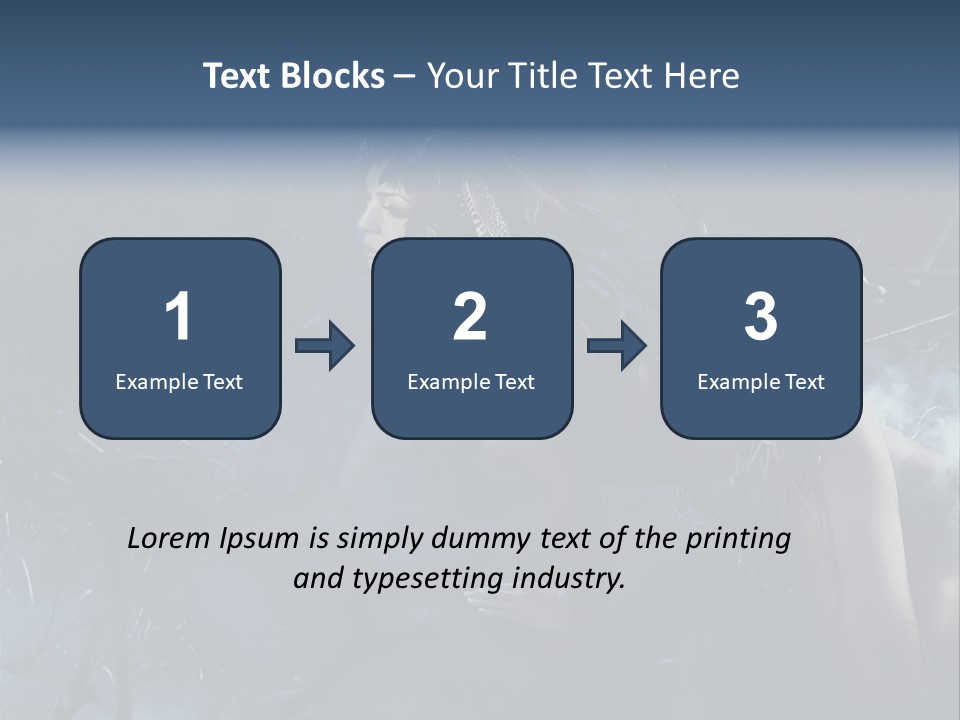Colorful Fall Model PowerPoint Template