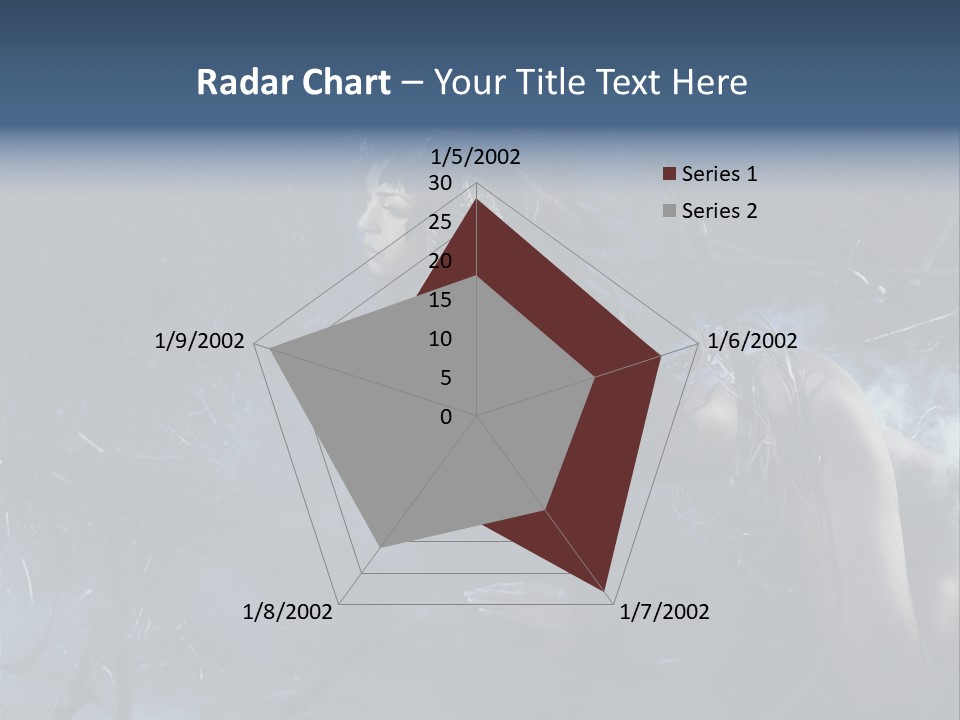 Colorful Fall Model PowerPoint Template