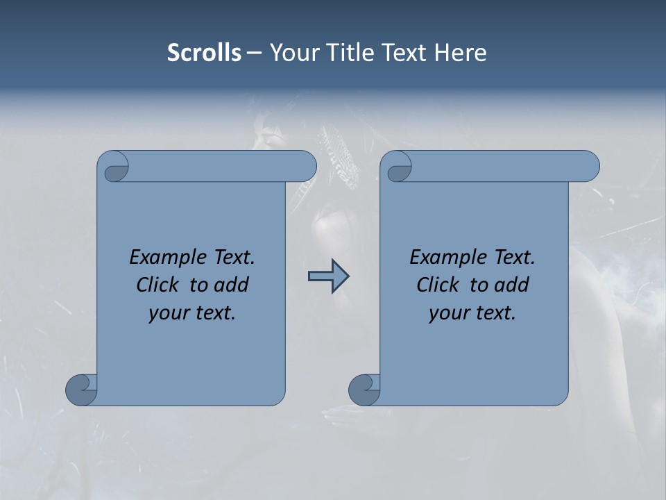Colorful Fall Model PowerPoint Template