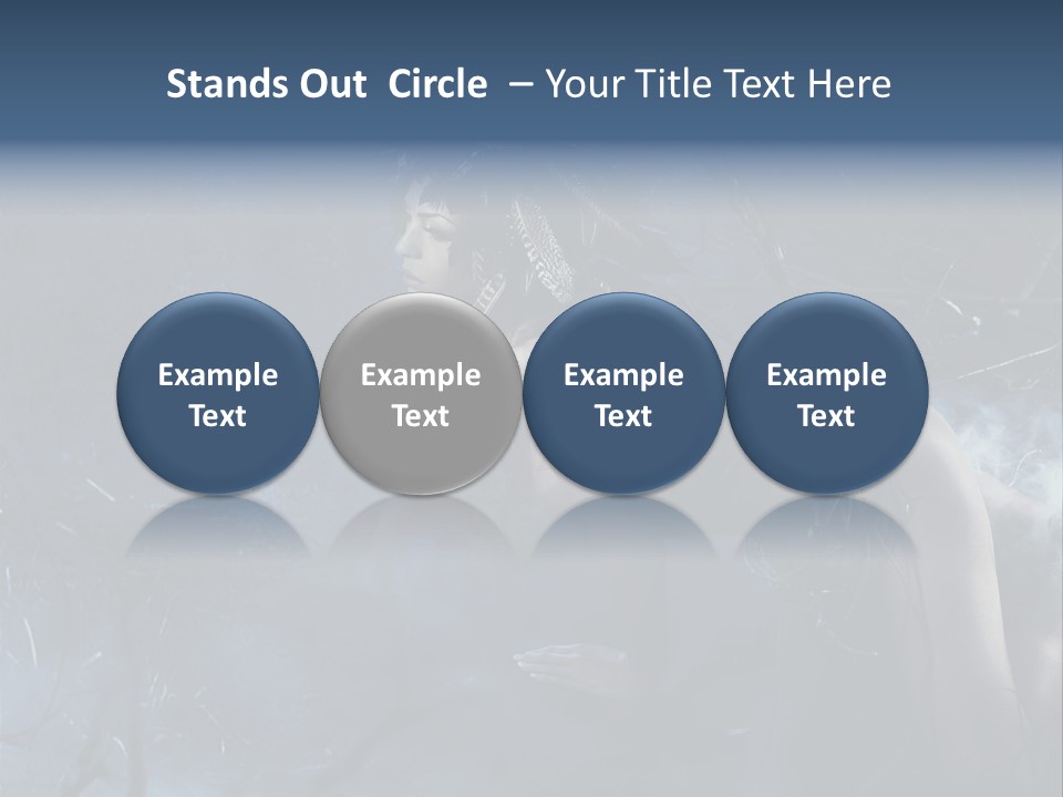 Colorful Fall Model PowerPoint Template