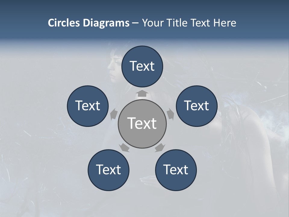 Colorful Fall Model PowerPoint Template