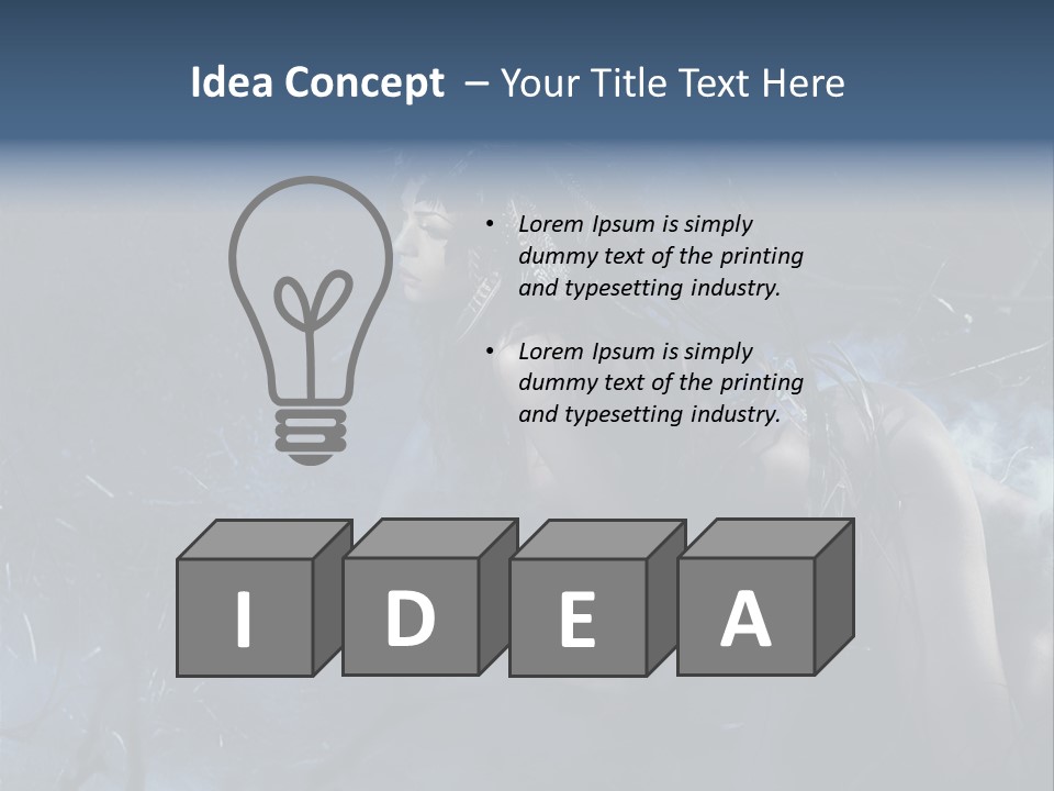 Colorful Fall Model PowerPoint Template