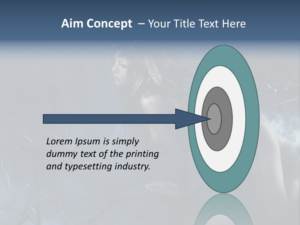 Colorful Fall Model PowerPoint Template