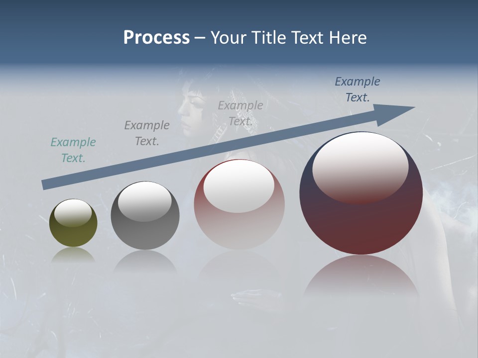 Colorful Fall Model PowerPoint Template