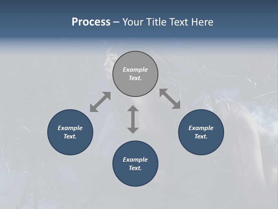 Colorful Fall Model PowerPoint Template