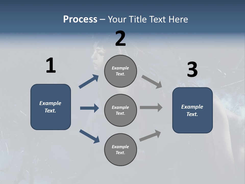 Colorful Fall Model PowerPoint Template