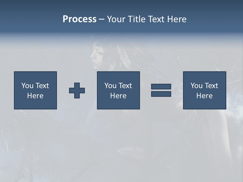 Colorful Fall Model PowerPoint Template
