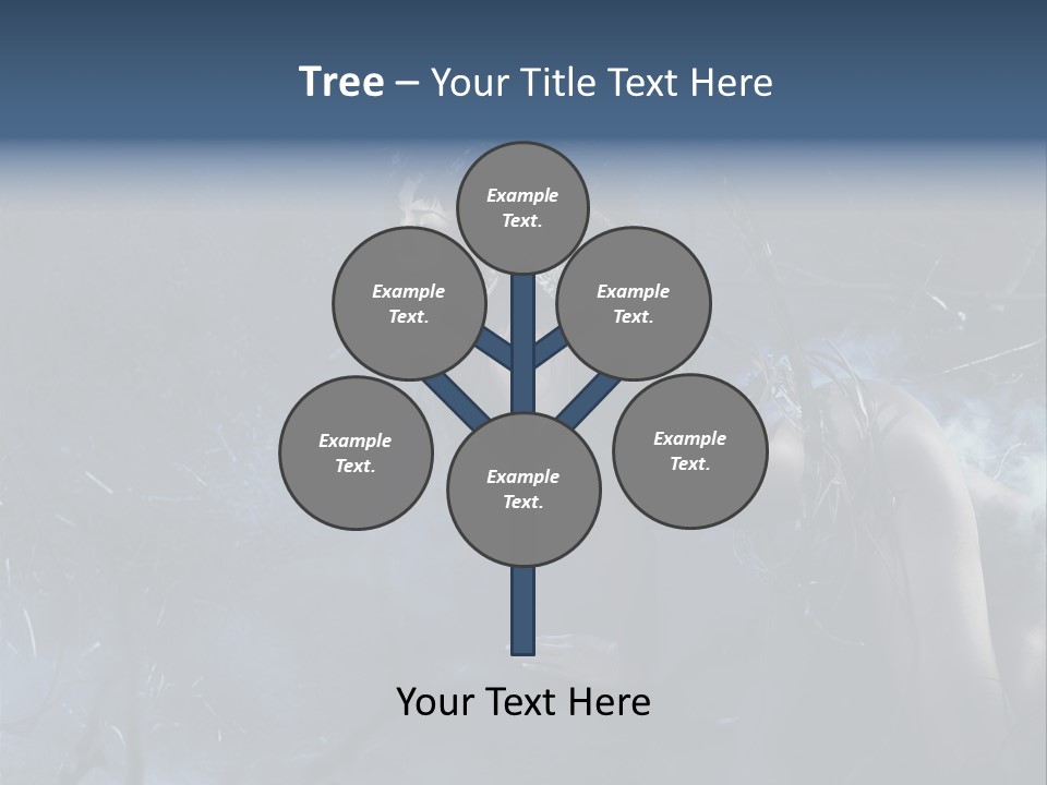 Colorful Fall Model PowerPoint Template