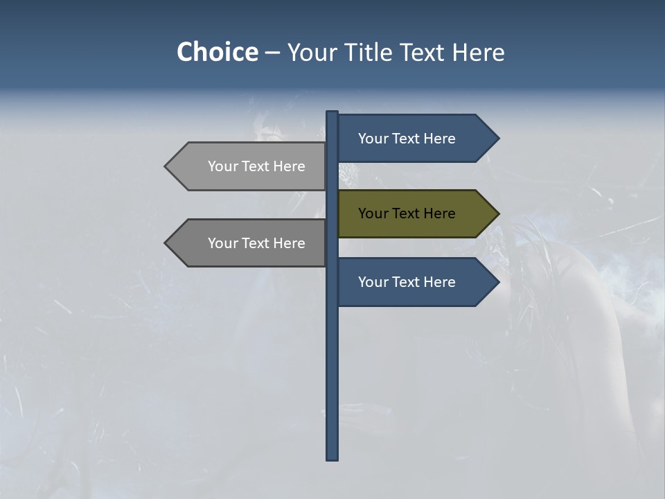 Colorful Fall Model PowerPoint Template