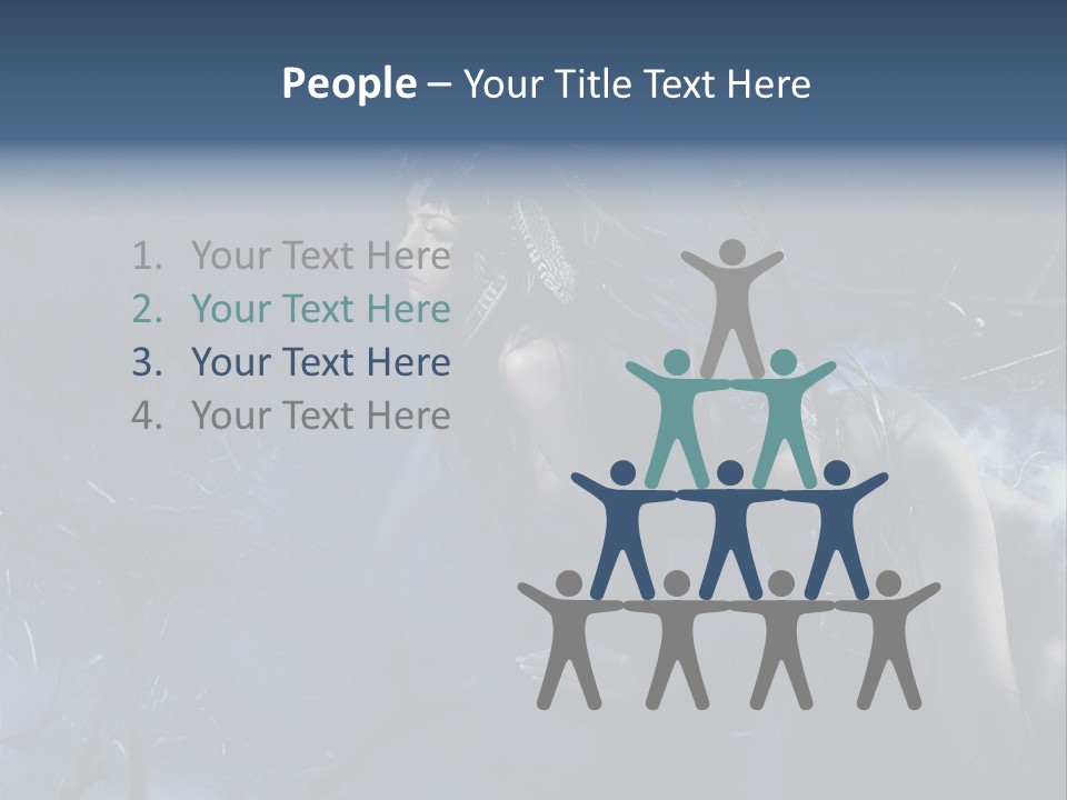 Colorful Fall Model PowerPoint Template